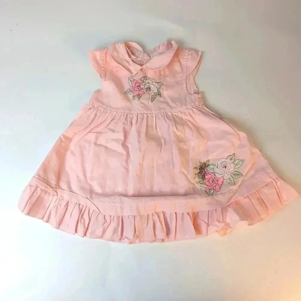 First Impressions Pink Dress / 6-9 mths.
